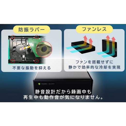 ふるさと納税 【086-01】ロジテック SeeQVault（シーキューボルト）対応 テレビ録画用  3.5インチ 外付けハードディスク 6TB【LHD-ENB060U3QW】｜furusatochoice｜04