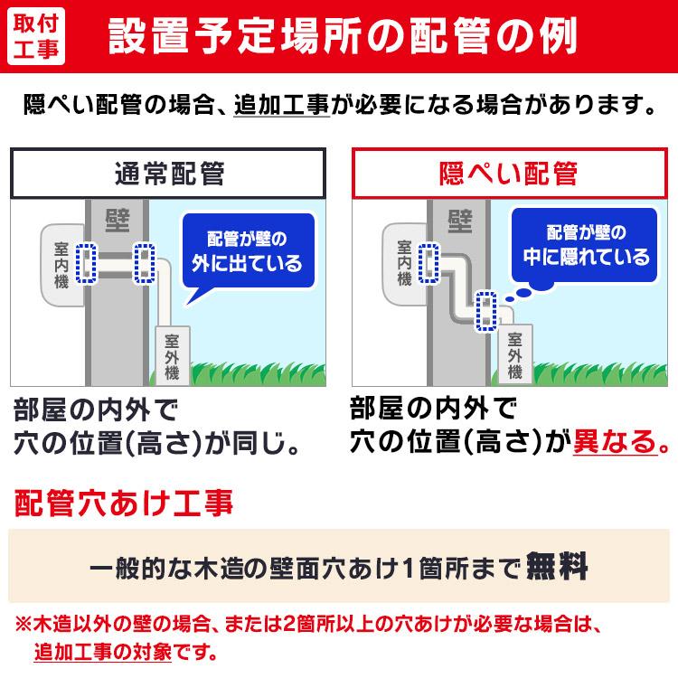 エアコン 6畳 工事費込 音声操作 スマホ操作 Wi-Fi 2.2kw 節電 省エネ 冷房 暖房 冷暖房 室内機 室外機 新生活 一人暮らし 工事費込み 工事込 IHF-2207W｜insdenki-y｜09