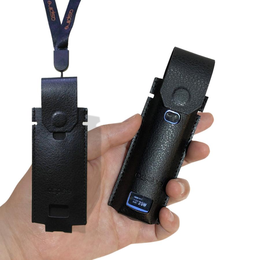 aspire favostix + 専用 レザーケース ブラック セット 大容量 アスパイア ファボスティックス 3ml VAPE ベイプ スターターキット 本体 POD | ブランド登録なし | 03