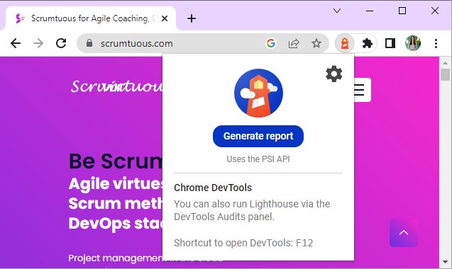 lighthouse chrome plugin