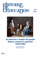 Couverture Histoire de l'éducation