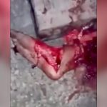 【閲覧注意】殺された男、線路の上に置かれ身体をグチャグチャにされたグロ動画･･･。