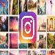 instagram logo on blurred background