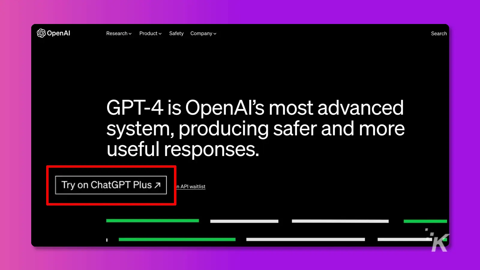 OpenAI ChatGPT-4 Plus screen