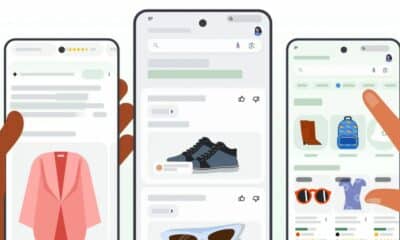 Smartphone online shopping for clothes and accessories.