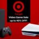 Target video game sale, up to 40% off.