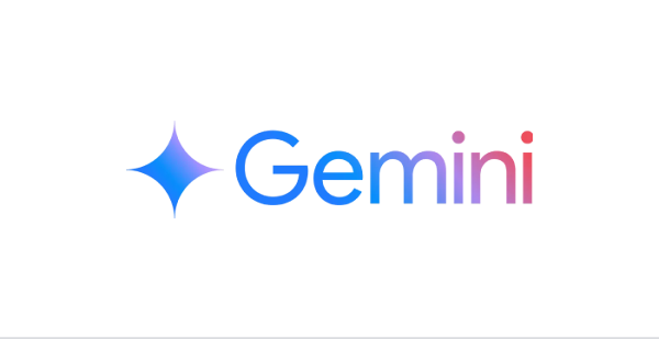 Gemini en toutes lettres et avec son logo en forme d'étoile bleu