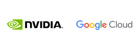 Nvidia and Google Cloud logos