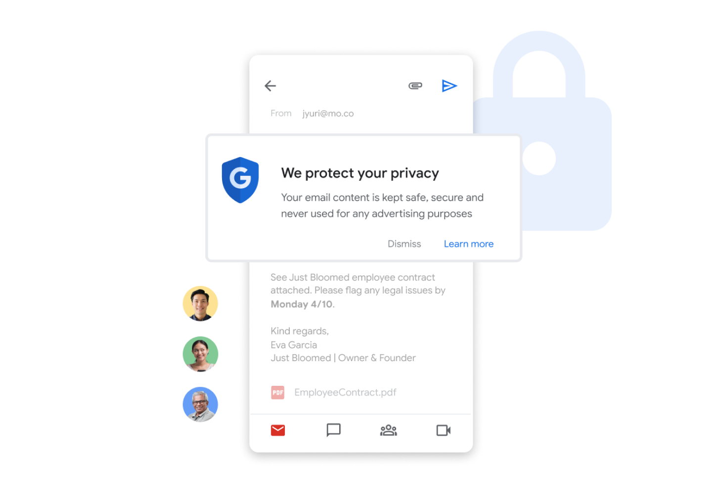 Gmail 為您的公司提供企業級安全保障