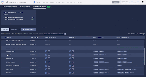 Chronicle curated detections