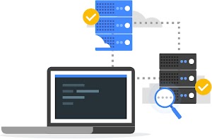 Hybrid and cloud model illustration