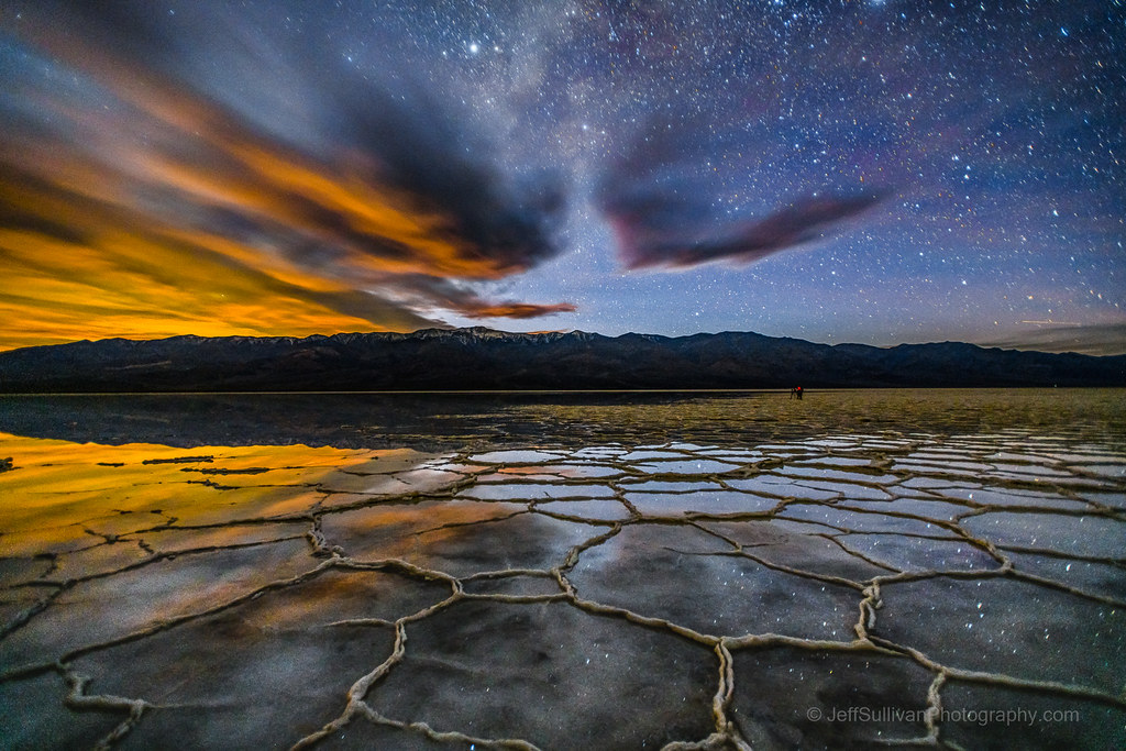 Badwater Twilight Star Reflection