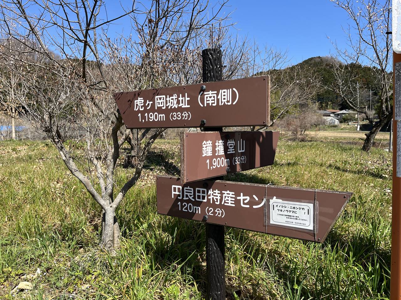 【奥武蔵】鐘撞堂山から虎ヶ岡城址へ