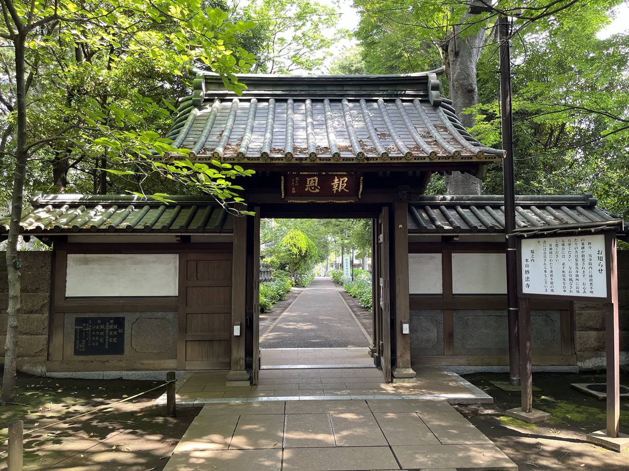 【東京】あじさい寺・妙法寺（杉並区堀之内）