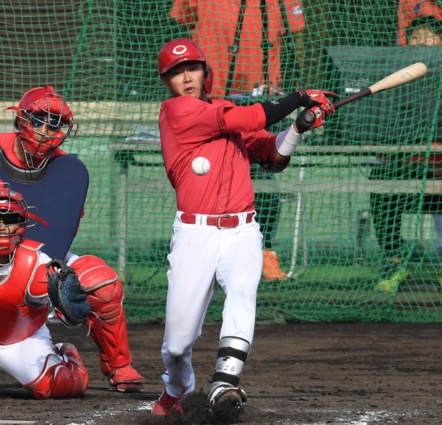 カープ久保、ポスト龍馬のダークホース！山田哲人と合同自主トレ