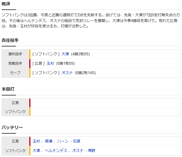 広島ソフトバンク_玉村昇悟_大津亮介_スコア2