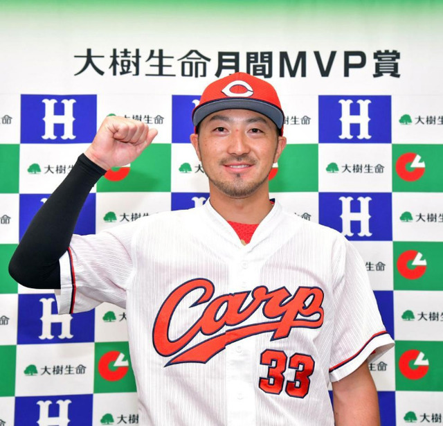 カープ菊池涼介月間MVP獲得