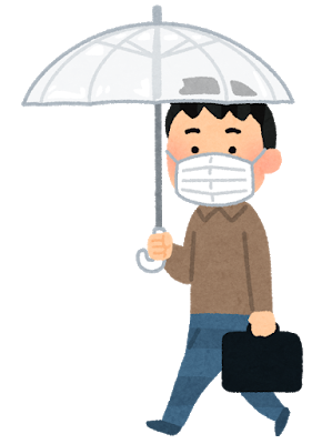 walking_rain_mask_man