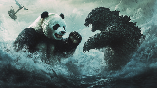 maximilian283_Giant_Panda_fights_against_godzilla_in_the_o