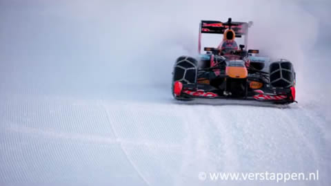 F1 Snow Demo Red Bull RB7 Hahnenkamm