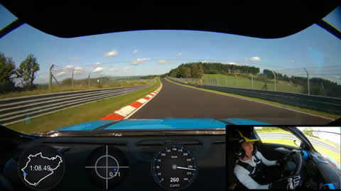 Onboard record lap of the Lynk & Co 03 Cyan