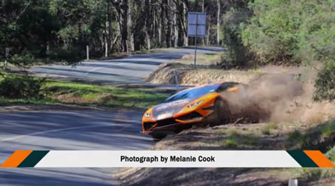 Targa Tasmania in the Highlands Lamborghini