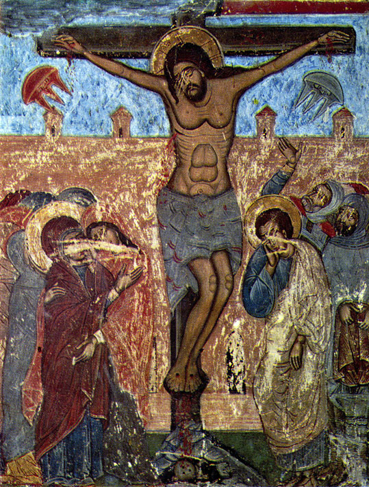 Svetitskhoveli_fresco._Crucifixion
