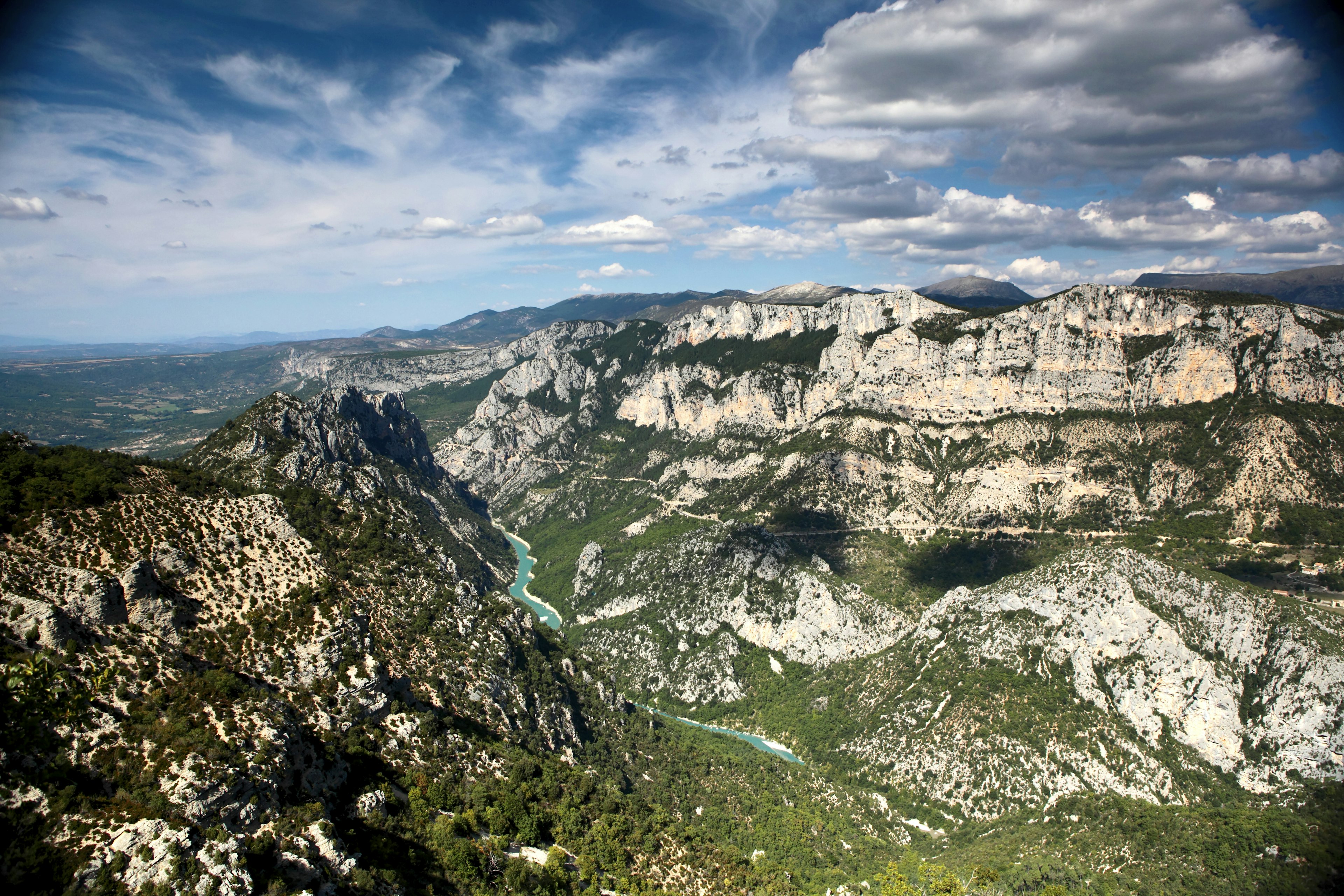 A grand view over the Gorges du Verdon, France