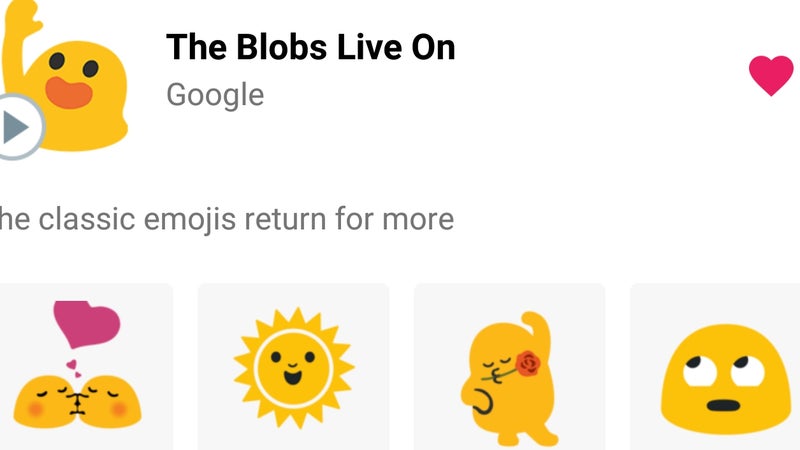 Heartwarming: Google brings back the blob emoji