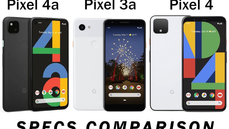 Google Pixel 4a vs Pixel 3a vs Pixel 4: design and specs comparison