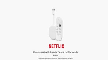 Save $40 when you buy a Chromecast with Google TV and Netflix bundle