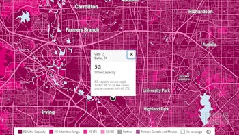 Revised map allows T-Mobile subscribers to find its fast Ultra-Capacity mid-band 5G service