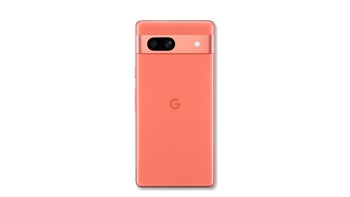 Google Pixel 7a image leaks showing a new Orange/Coral color variant