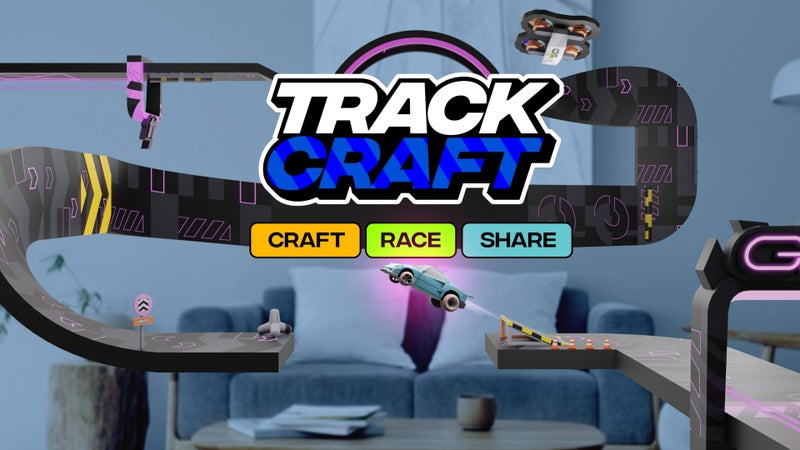 Track Craft on Meta Quest 3 lets you transform your living room into a VR racing track