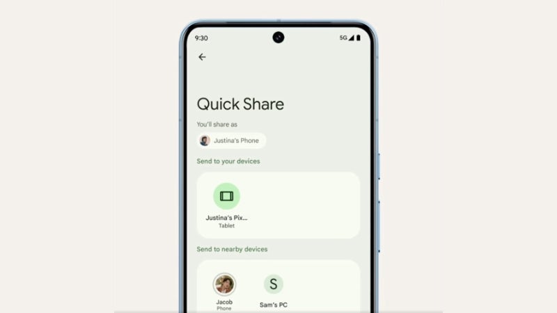 Drag-and-drop file sharing may be coming soon to Google Quick Share