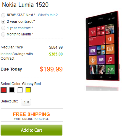 Pre-order the Nokia Lumia 1520, which will launch on November 22nd - Pre-order your AT&amp;T branded Nokia Lumia 1520 now; phone gets released on November 22nd