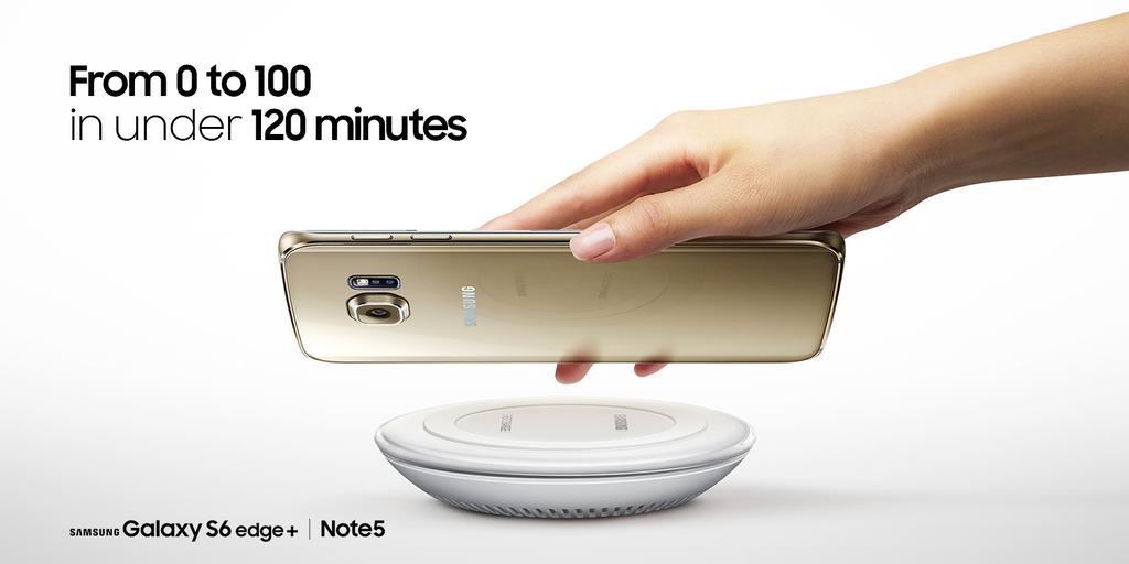 World&#039;s first phones with fast wireless charging, Galaxy Note5 and S6 edge+, get fully juiced in 2 hours