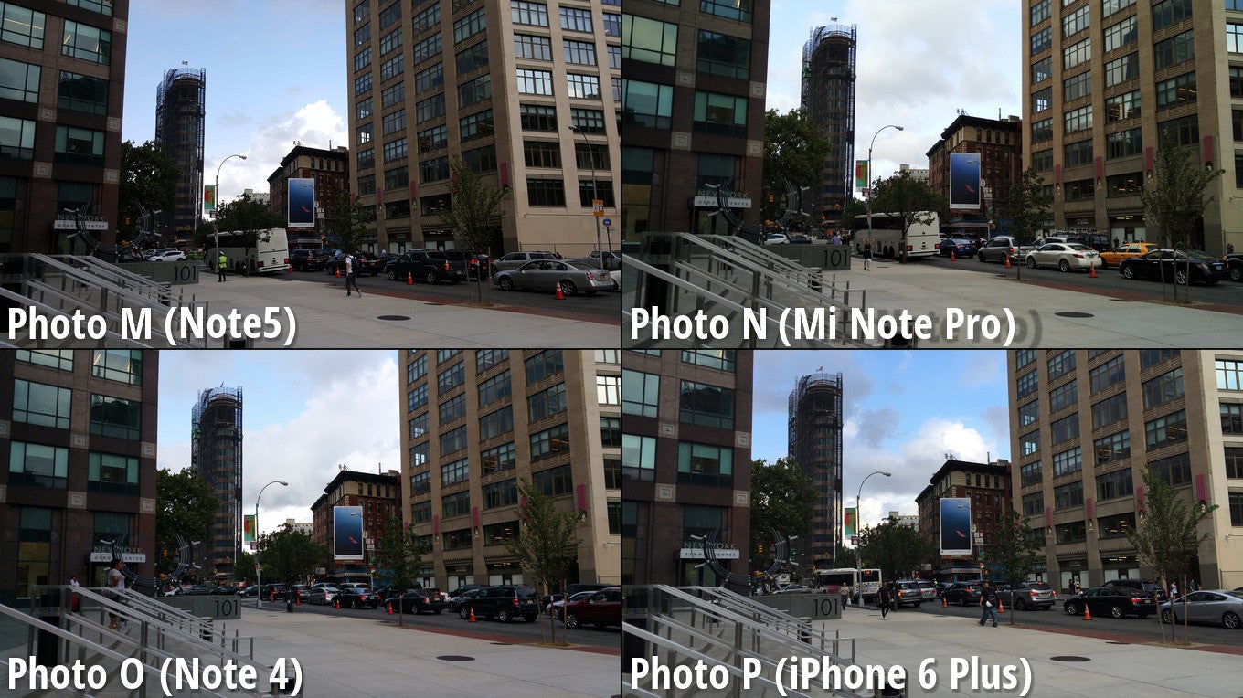 Side-by-side preview. Click on the image to zoom in. - Samsung&#039;s Note5 emerges victorious from our blind comparison, smacks the iPhone 6 Plus on the head