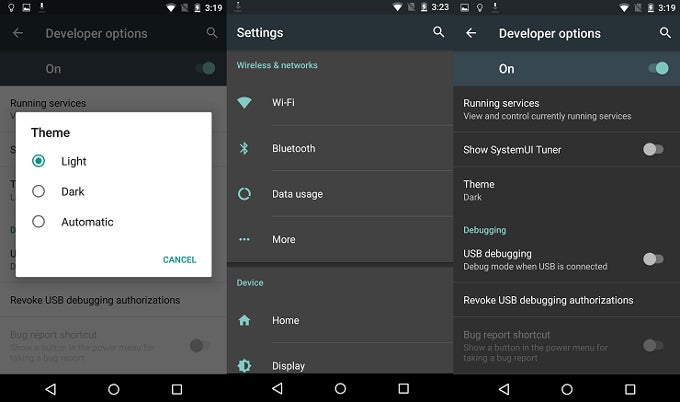Android Marshmallow&#039;s &#039;Night Mode&#039; feature could add an optional dark UI