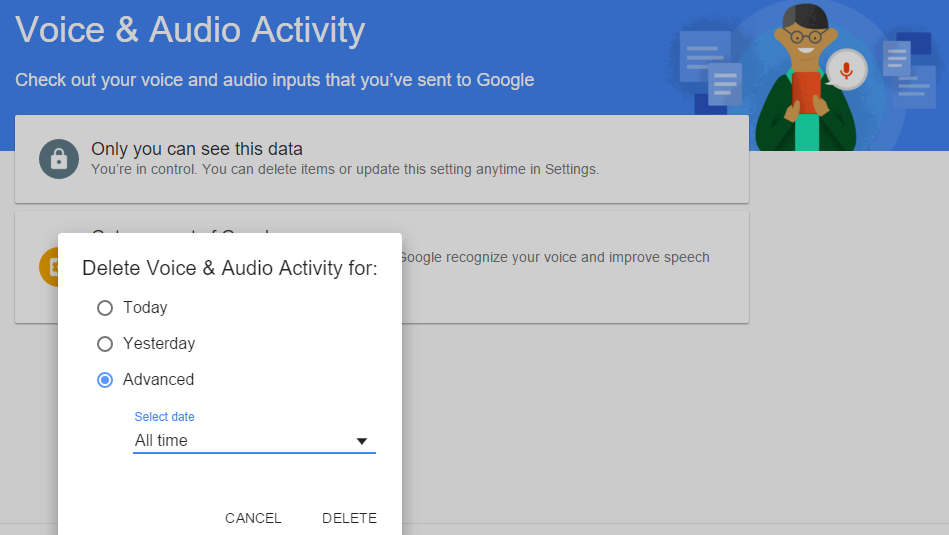 How to delete every voice command you&#039;ve ever said to Google Now