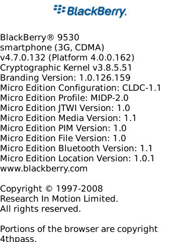It&#039;s the 9530&#039;s turn as leaked OS 4.7.0.132 for Verizon&#039;s BlackBerry Storm appears