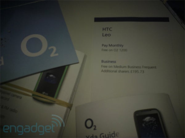 Promo material confirms HTC Leo for O2, handset free on some plans