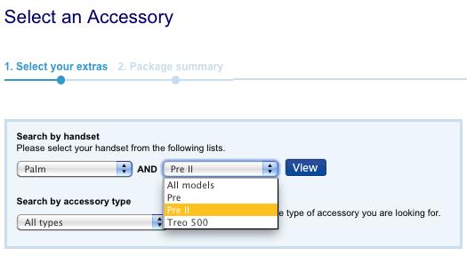 Palm Pre 2 appears on O2&#039;s web site