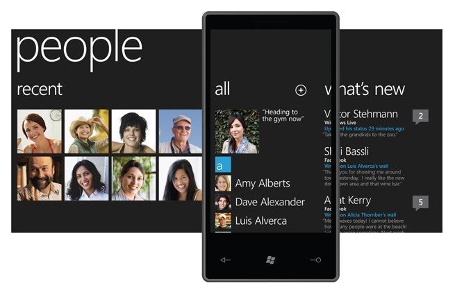 Windows Phone 7 Series as a Hub-based operating system