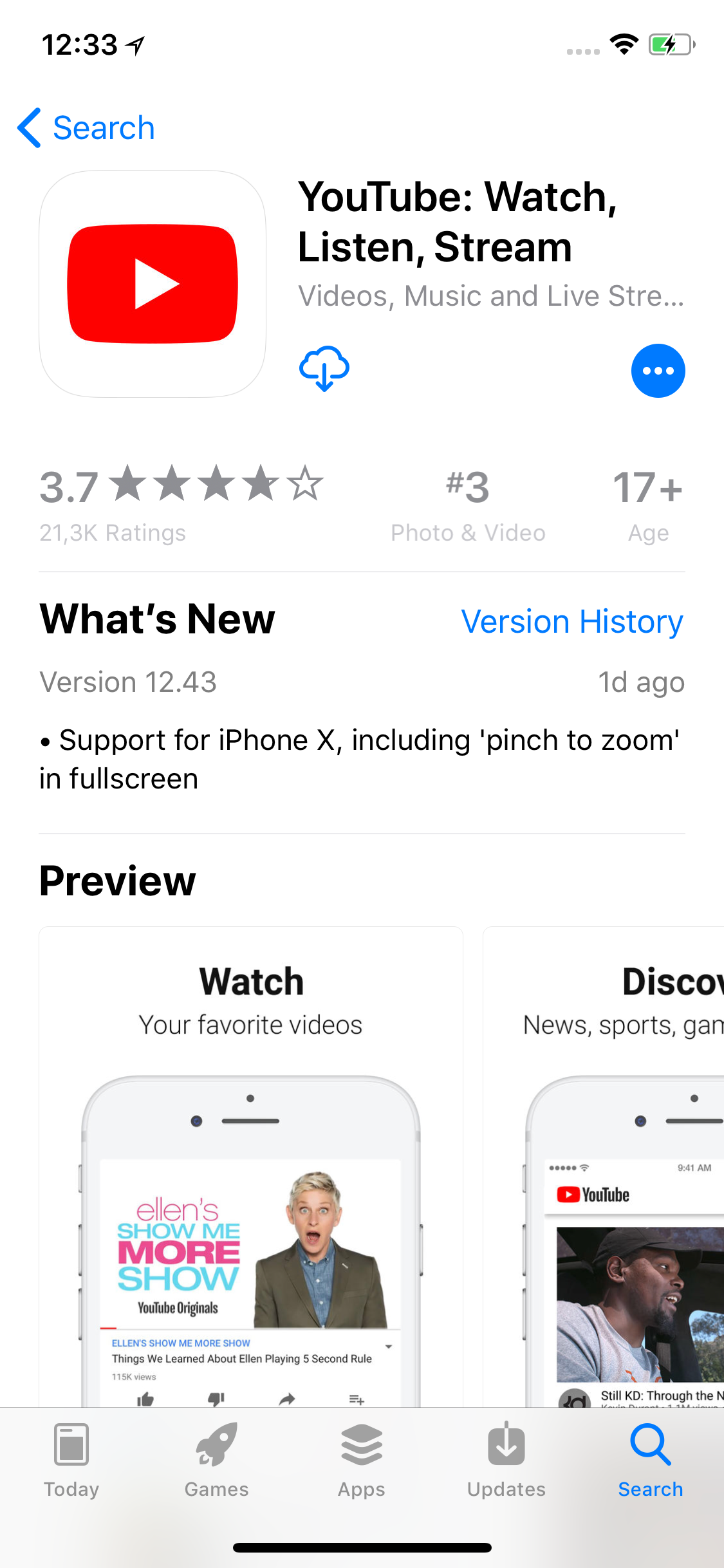 YouTube on iOS scores support for the iPhone X: New &#039;zoom to fill&#039; option debuts
