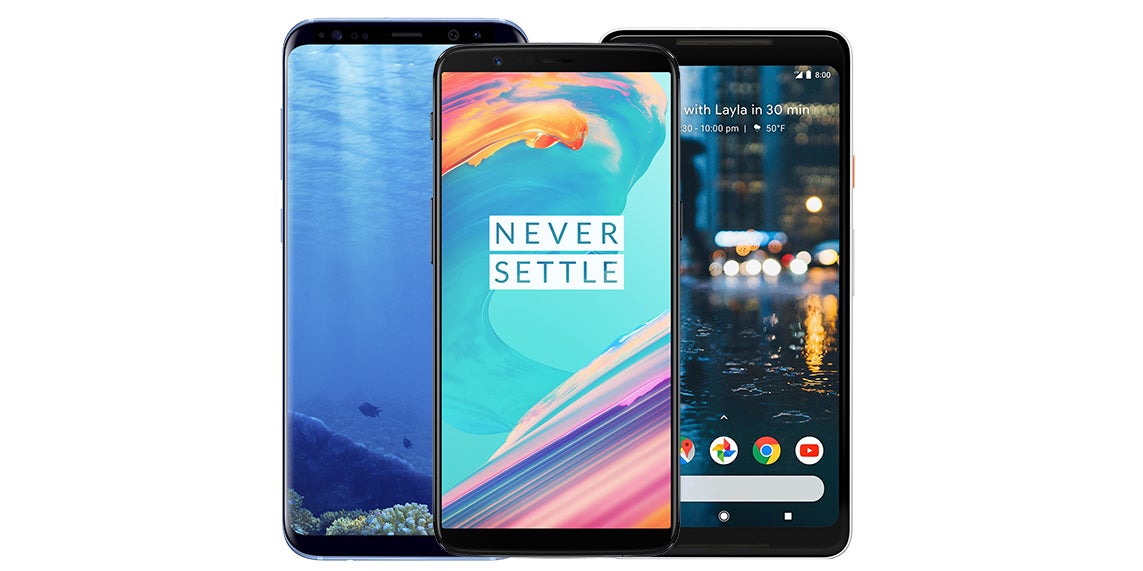 Specs comparison: OnePlus 5T vs Galaxy S8+ vs Pixel 2 XL