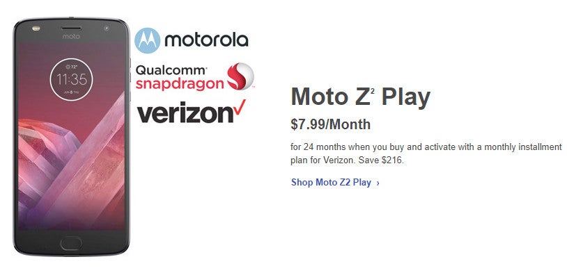 Deal: Moto Z2 Play on sale for just $192 at Best Buy (Verizon model)