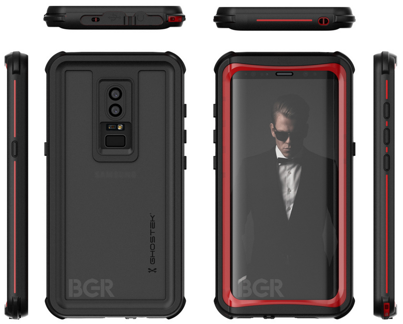 A render of the Samsung Galaxy S9 inside a case render - Samsung Galaxy S9 case render allegedly shows off some of the new flagship&#039;s looks