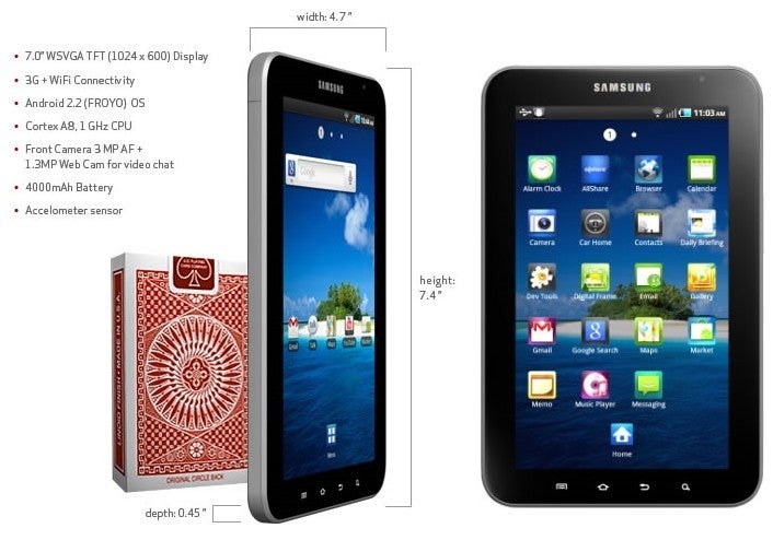 Samsung Galaxy Tab coming to Verizon on November 11