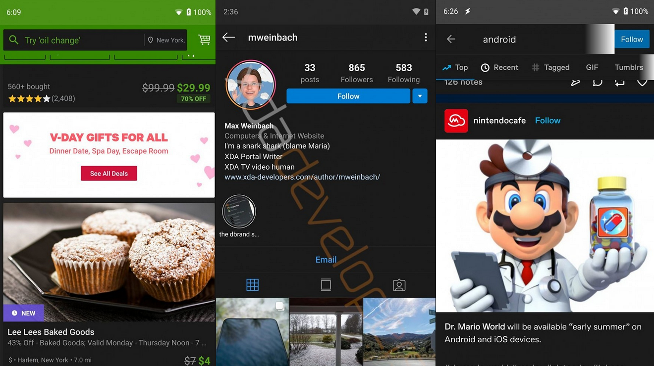 Dark mode for third party apps Groupon, Instagram and Tumblr - Android Q&#039;s system-wide Dark Mode could work with some third party apps